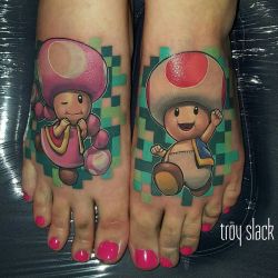 tattoosnob:  Super Mario Brothers by @prhymesuspect at @frontyardtattoo
