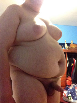 ferdposts:  manteats:  Beautiful tits!  I so agree   I want a guy with moobs so big they look photoshopped in real life