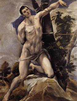 renaissance-art-blog: St. Sebastian, 1577, El GrecoSize: 152x191