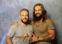 Io con il mio nuovo migliore amico!  #jasonmomoa #londoncomiccon