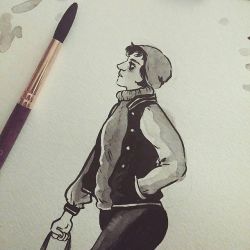 roseiaghost:  inktober day 3. looked real gay at the market today.