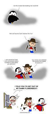 satwcomic:  The vampire comes from Transylvania in Romania, Van