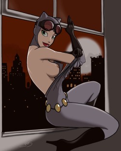 superheropinups:  Not Safe for Work Wednesday Catwoman - Japes