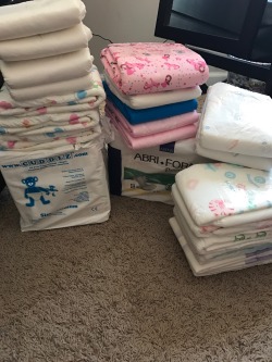 penguin417dl:  As requested, here’s a pic of my diapee stash.