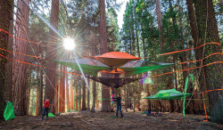 culturenlifestyle:  Defy Gravity by Camping in the Air with Suspended