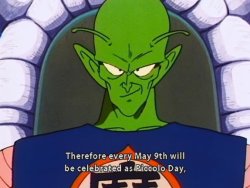 jaxblade:  realanimetraining:  Happy Piccolo Day!!  HAPPY PICCOLO