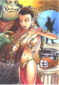 Slave Leia by andypriceart  