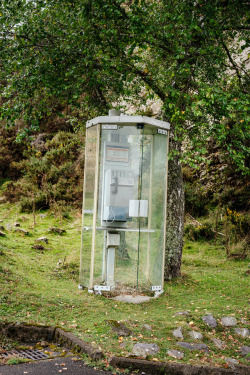 abandonedandurbex:Abandoned phone booth in the Pyrenees, south