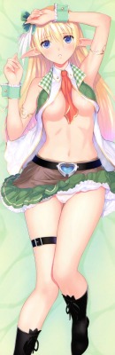 tony taka areola garter no bra open shirt pantsu pointy ears