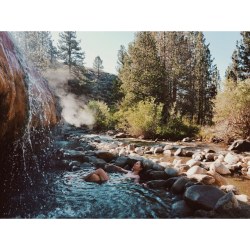 soakingspirit:  Mountain mornings at Buckhorn Hotsprings. Coffee