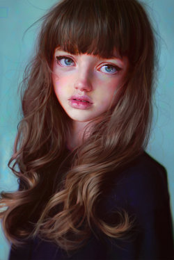 theamazingdigitalart:  Wonderful digital portraits painted by