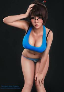 grimphantom2:   overbutts: Mei Cosplay  Dang it, one showing