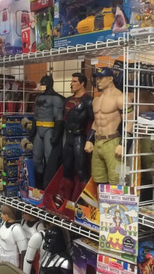 nerdjpg:  My favorite superheroes Batman, Superman, and JOHN CENA 