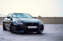 crash–test:  BMW M6 with HRE P101 in Satin Black from byDesign