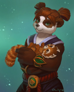 lowly-owly:Pandaren Commission 