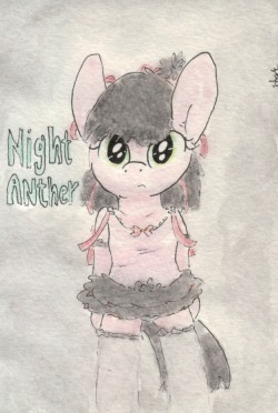 slightlyshade:It’s the gothic horsey in full dress! =3 Cute