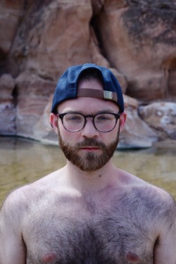 afieldguy: Virgin River, AZ. Self-Portraits with Ben’s help.