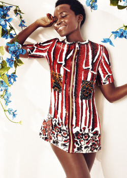 accras:Lupita Nyong’o covers Harper’s Bazaar, May 2015Lupita