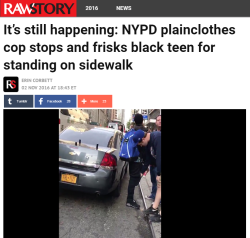 bellaxiao:  Young Black man stopped and frisked by NYPD plainclothes