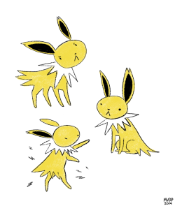 sketchinthoughts:  little jolteons 