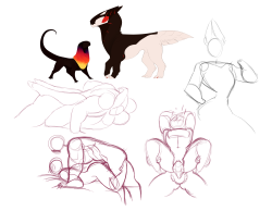 temperedfoe:  just some teeny sketches I started but don’t