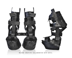 andreymossleather:  MS1506MS1506 PVC black heelless sandals handcrafted