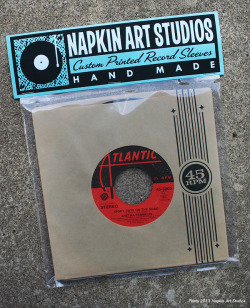 napkinartstudios:  New custom retro/vintage style 45rpm record