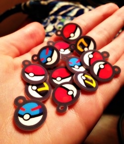 scalemate:  just put these pokeball charms up for sale in my