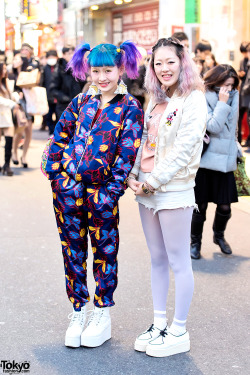 tokyo-fashion:  Ran into Sacura and Ruca from our recent Harajuku
