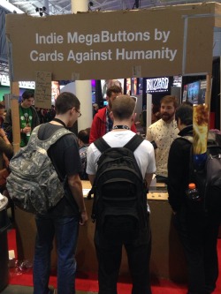 coastrobbo:theoneandonlysputnick:Cards Against Humanity’s booth