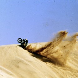 scramblerducati:Bitchin’ tail.  Pismo Dunes, California 1968.