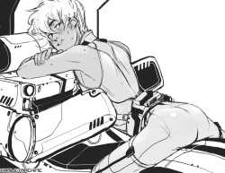 From a “posing on machinery” idea on twitter!♥