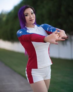 yayacosplay: This picture is so 80’s gymnastics anime lol!
