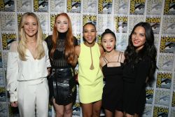 goldenluxe:  :The Women Of “X-Men: Apocalypse” At Comic Con