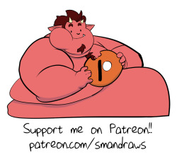 smandraws:  Hey! if you like the fat stuff i draw, consider supporting