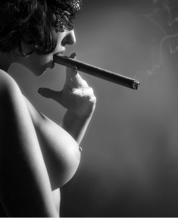 Girl with Cigar