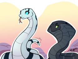 ric-m:  Two snakes ready to take on the galaxy…nah j/k xDKeedra