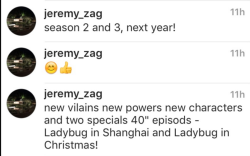 miraculousdaily:   Jeremy Zag confirms Seasons 2 and 3 coming