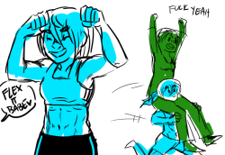 doribuki:  I HEARD TALK ABOUT BUFF KRISTA (ymirs so excited about
