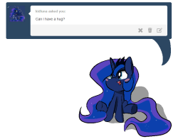 ask-hiimine:   +COLORFUL HUGS! Omg FILLY LUNNA YOU”RE JUST