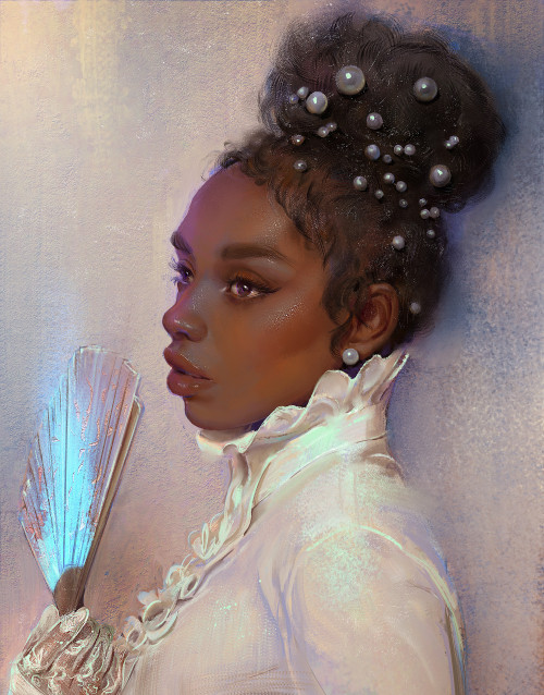 fyblackwomenart:  Cream and Lace by   Mandy Jurgens  