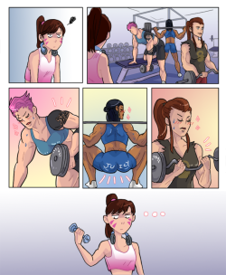 ro-wain:She just wants to work out in peace. dont we all u u,