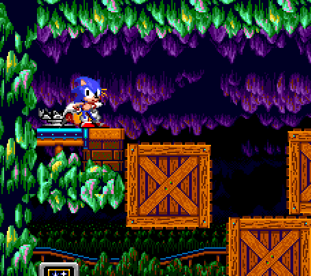 sonichedgeblog:    Box trapMystic Cave Zone‘Sonic The Hedgehog