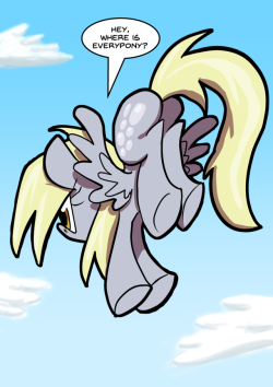 joeywaggoner:I always like to draw Derpy flying with her butt