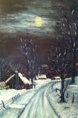 ink-metal-art:  A painting my mom did. She is such a great artist!