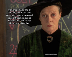 harrypotterconfessions:  McGonagall was one of the only characters