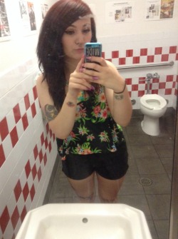 m0rphlne:  wonky legs and a five guys bathroom