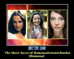 simplymariac:  Doctor Who - The 3 Romana’s by ~DoctorWhoOne