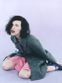 ejakulation:  Milla Jovovich photographed by Juergen Teller for