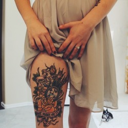 thigh tattoos